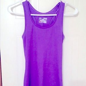 Under Armour Ribbed Purple Racerback Tank Top